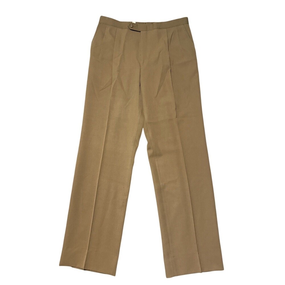 Sansabelt Jaymar-Ruby Mens 34x32 Tan Golf Dress Pants Beltless Vintage